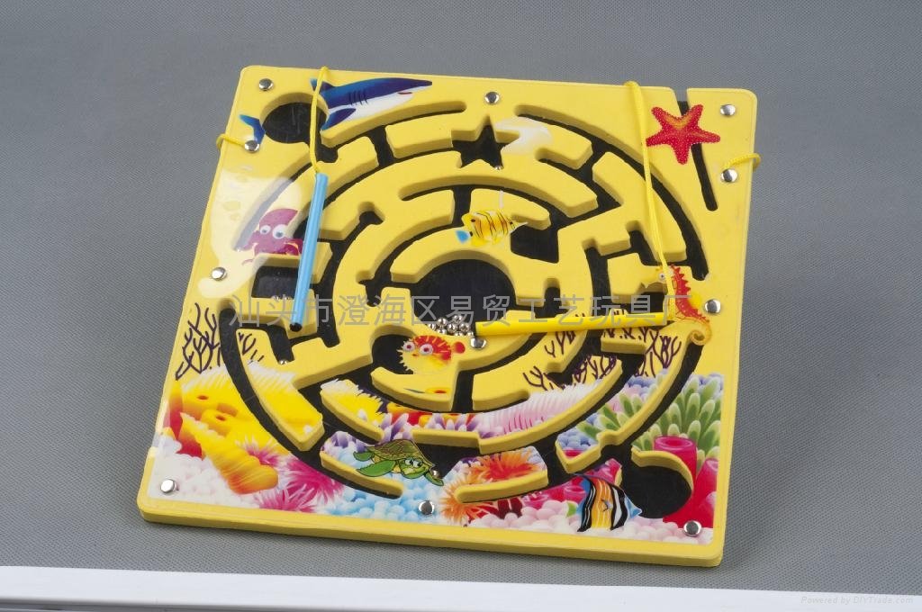 The wisdom of educational toys magnetic brush maze