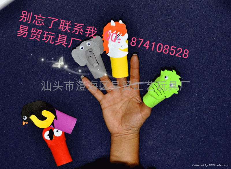 Creative new peculiar gift finger even dolls to baby storytelling good helper 2