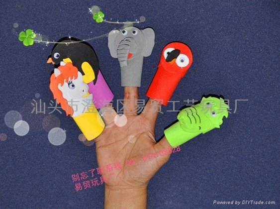 Creative new peculiar gift finger even dolls to baby storytelling good helper 3