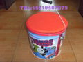 ! with iron handle Storage bucket with a cushion