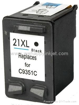 HP 21XL black remanufactured inkjet cartridge