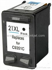 HP 21XL black remanufactured inkjet cartridge