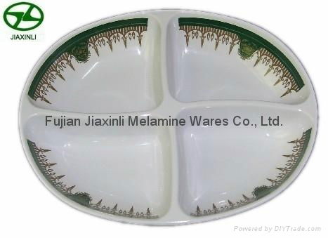 4 Section Melamine Plate