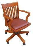 wooden office chair