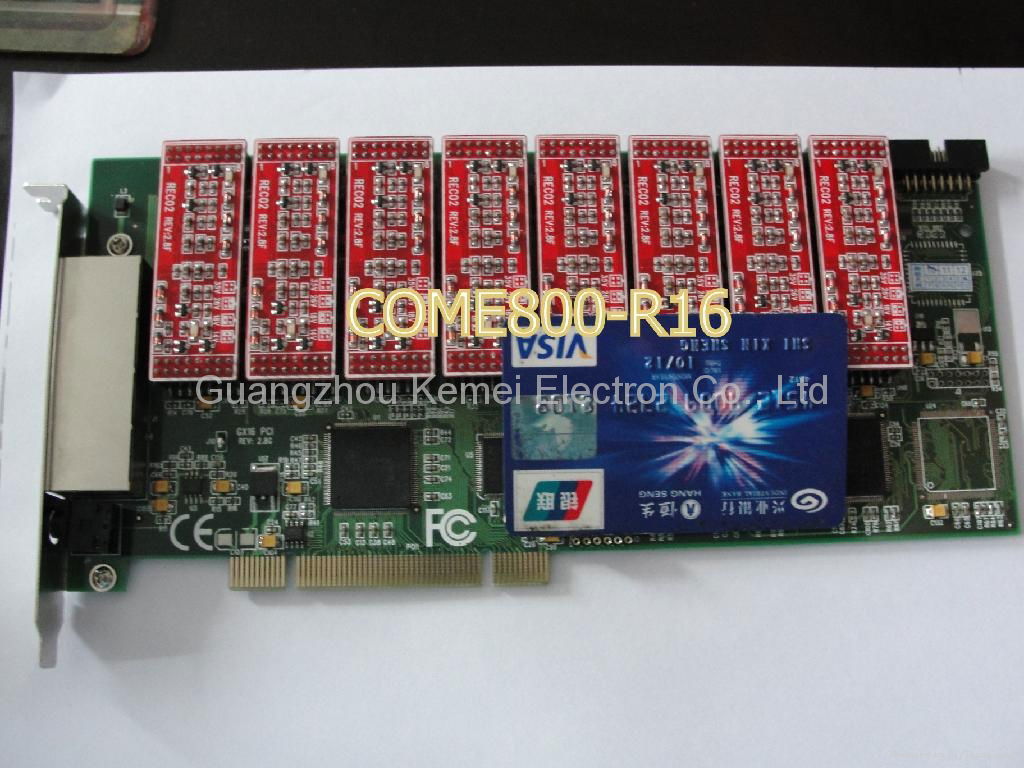 16 ports phone call voice logger PCI card