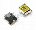 MINI--USB貼片式母座精密連接器供應商