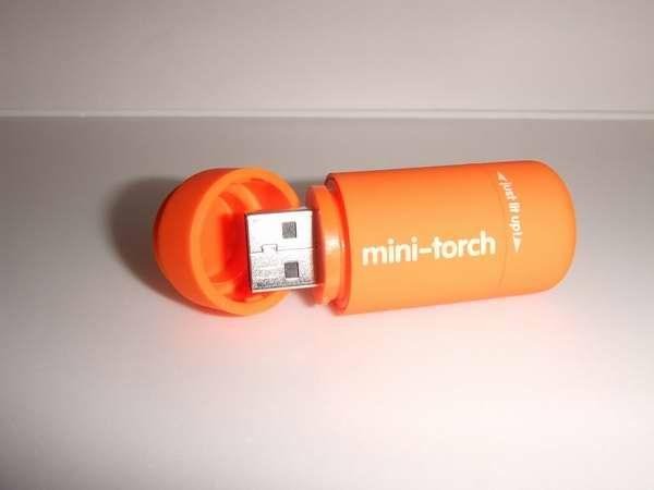 LED mini usb torch flashlight 5