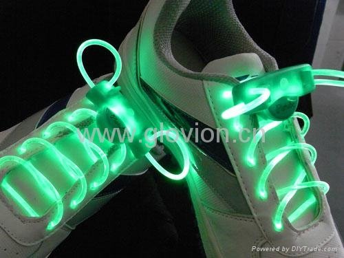 LED flashing light up shoe laces for party use 2