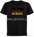  el flashing sound activated musical el shirt  4