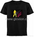  el flashing sound activated musical el shirt  5