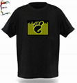 EL sound actived equalizer DJ music 3D flashing LED glow neon cool t shirt 2