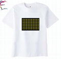 EL sound actived equalizer DJ music 3D flashing LED glow neon cool t shirt 4