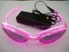 11 colors EL fashion light-up Sunglasses