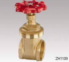 Brass gate valve