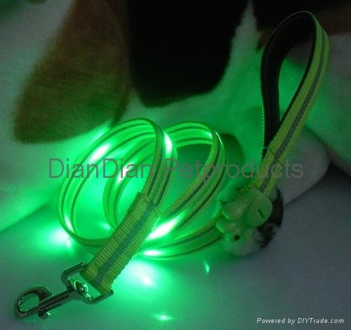 LED Dog Leash and Collar
