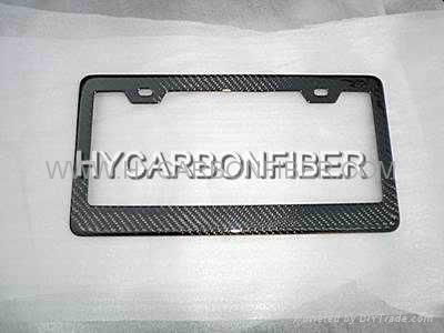 carbon fiber car part-America license plate frame