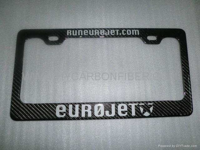 carbon fiber car part-America license plate frame 2