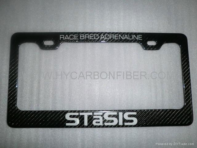 carbon fiber car part-America license plate frame 3