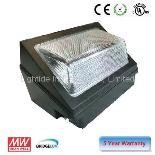 Waterproof IP65 120W LED WallPack Light Fixture with Meanwell power supply