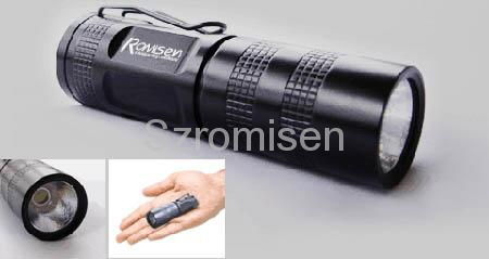 Romisen RC-C3 100 lumens XR-E CREE Q3 LED flashlight with clip