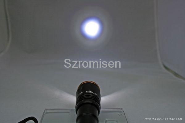 Romisen zooming flashlightRC-C6 120 lumens with  CREE Q3 led(1*CR123 battery) 3