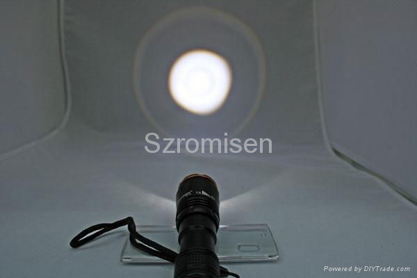 Romisen zooming flashlightRC-C6 120 lumens with  CREE Q3 led(1*CR123 battery) 4