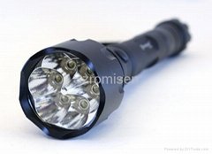Romisen RC-T6 above 1000 lumens flashlight with 6*CREE Q4 LED