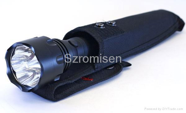 Romisen RC-T6 above 1000 lumens flashlight with 6*CREE Q4 LED 4