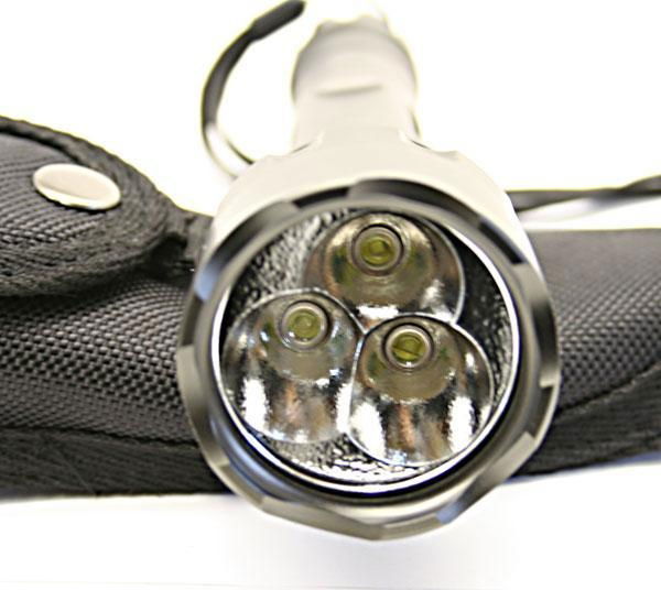 Romisen RC-S5 500 lumens 3-mode high power flashlight with 3* CREE XR-E Q4 LEDS 4
