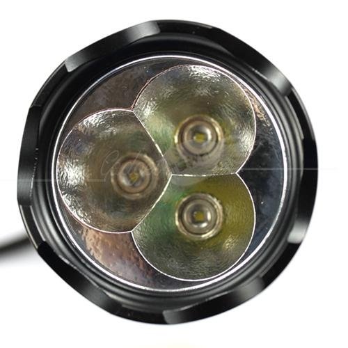Romisen RC-S5 500 lumens 3-mode high power flashlight with 3* CREE XR-E Q4 LEDS 5