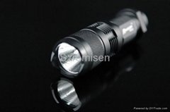 Romisen RC-A4 100 lumens 3-mode  XR-E CREE Q3 LED flashlight with clip