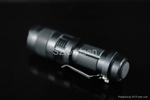 Romisen RC-A4 100 lumens 3-mode  XR-E CREE Q3 LED flashlight with clip 3
