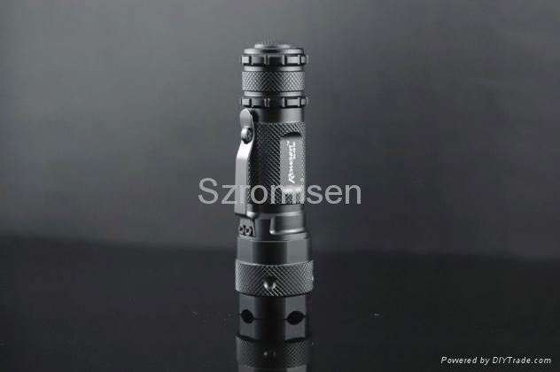 Romisen RC-A5 100 lumens XR-E CREE Q3 LED flashlight with clip 4