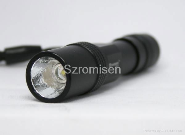 Romisen RC-F7 80 lumens CREE XR-E Q3 led pocket flashlight for one AAA battery 2