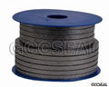 Flexible expanded graphite packing rope