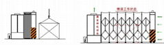 伸缩移动式喷漆房