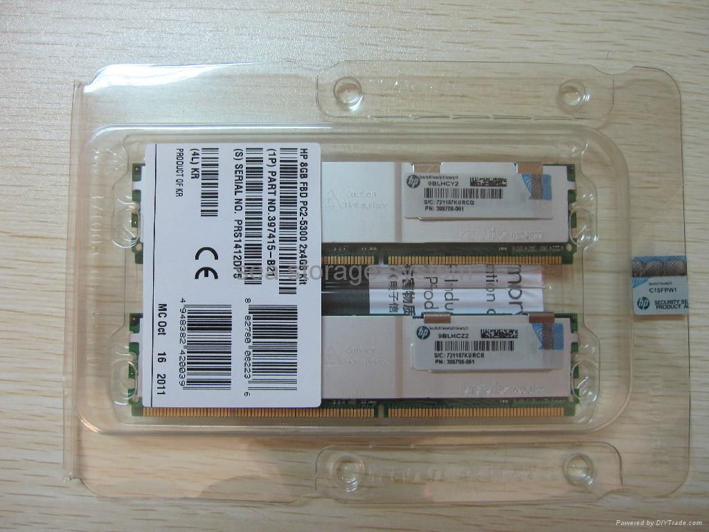 server memory 397415-B21 HP 8GB 2X4GB PC2-5300 FBD Memory Kit