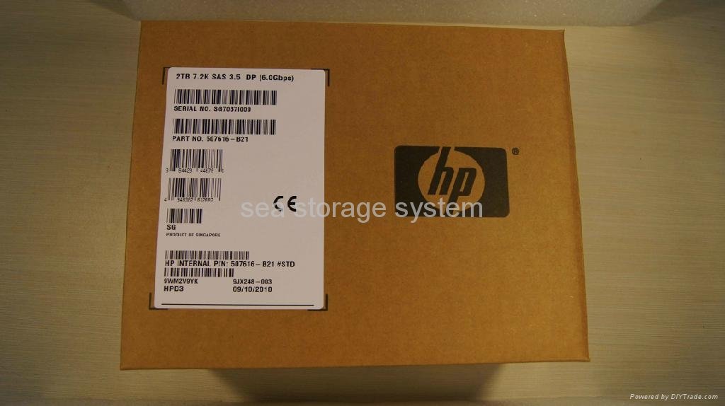 507616-B21 HP 2TB 6G 7.2K 3.5" Hot-Plug DP SAS HDD
