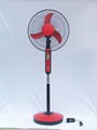 16"rechargeable stand fans with LED