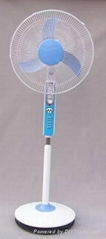 16"rechargeable fans with LED lamps