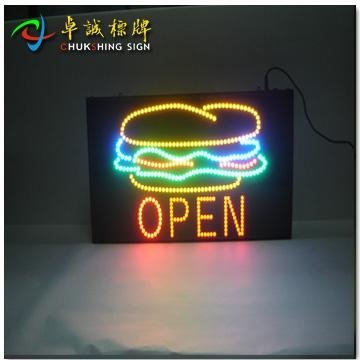 High bright LED open sign 5