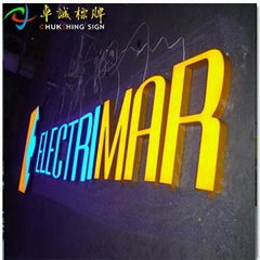 LED aluminum letter sign.