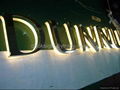 LED halo stainless steel channel letter sign 1