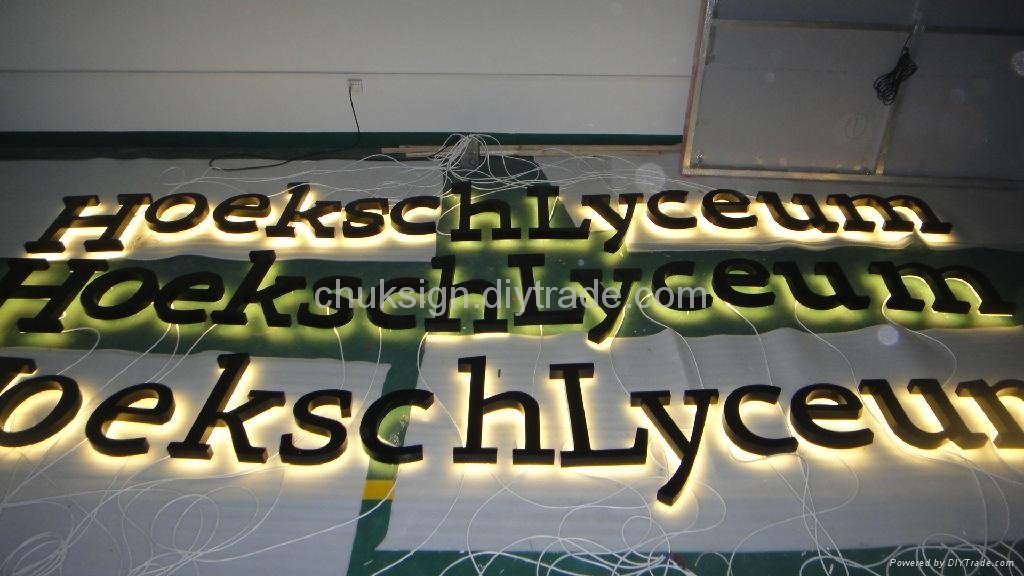 LED illuminated channel letters sign