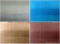 Color grinding stainless steel-Bronze Hairline Stainless Steel Sheets 