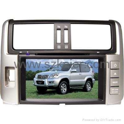 8 Inch car 2-Din DVD player for Toyota New Prado with 8 CD Virtual,Good Quality