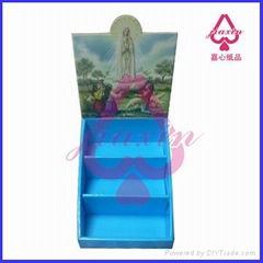 3 Tiers Paper Counter Display Stand 