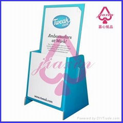 Cardboard DL dispenser for leaflets