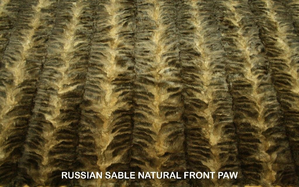 SABLE FUR PLATES(front paw,behind paw ,oval,head)