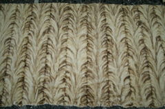 MINK BLEACHED FUR PLATES(behind paw ,oval)